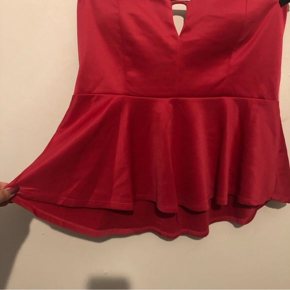 Fashion to figure strapless scuba peplum top sz 2x NWT - Picture 3 of 7